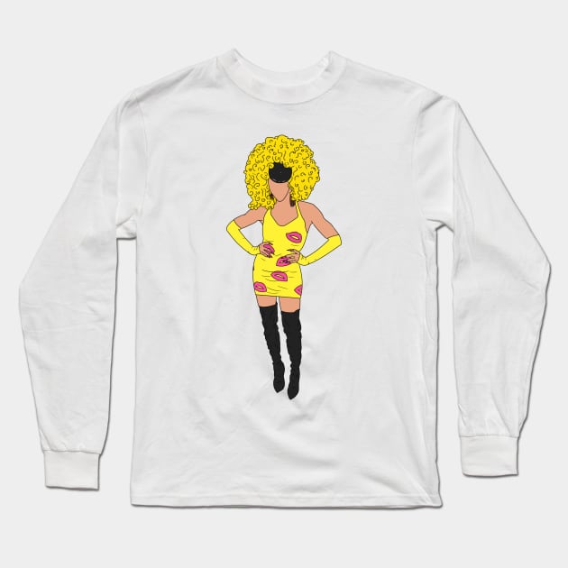 Alyssa Edwards Long Sleeve T-Shirt by doctorbihcraft